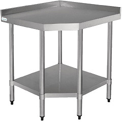  Vogue Table d'angle inox 600mm 
