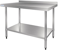  Vogue Table en acier inoxydable avec rebord 1800 x 700mm 