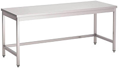  Gastro M Table inox sans étagère basse 1200 x 700 x 850mm 