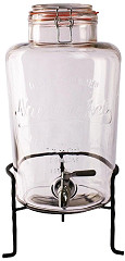  Olympia Distributeur d'eau rétro en verre avec socle 8,5L 