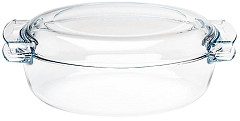  Pyrex Faitout ovale en verre 4,5L 