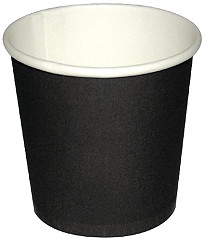  Fiesta Gobelets jetables à café espresso noirs 120ml x50 