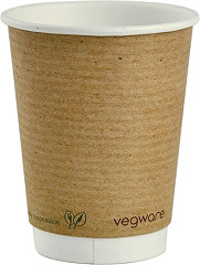  Vegware Gobelets boissons chaudes double paroi compostables 340ml (lot de 500) 
