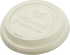  Vegware Couvercles compostables pour gobelets boissons chaudes 34 cl / 45,5 cl (x1000) 