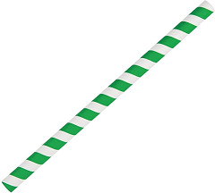  Fiesta Pailles &agrave; smoothie en papier Green vertes 21 cm 