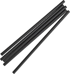  Fiesta Pailles compostables en papier emball&eacute;es individuellement Compostable noires (lot de 250) 