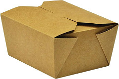  Vegware Boîtes alimentaires en carton compostable No.1 700ml (lot de 450) 