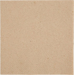  Fiesta Serviettes cocktail recycl&eacute;es 2 plis pliage 1/4 240mm kraft (lot de 4000) 