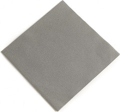  Duni Serviettes déjeuner ouate gris granite compostables 400mm (lot de 750) 