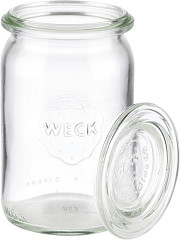  APS Bocaux en verre cylindriques avec couvercle Weck 145 ml (lot de 12) 