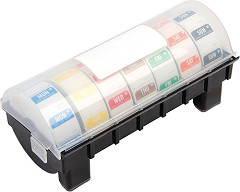  Vogue Etiquettes amovibles code couleur avec distributeur 24mm 