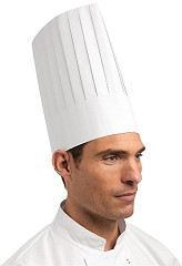  Plastico Toque chef jetable blanche 