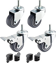  Vogue Roulettes pour tables inox x 4 