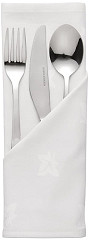  Mitre Luxury Serviettes blanches en coton motif feuille de lierre Luxor 550 x 550mm 