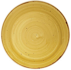  Churchill Assiettes rondes Stonecast Mustard Seed Yellow 165mm (Lot de 12) 