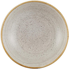  Churchill Assiettes coupes rondes Stonecast Raw Grey 184mm (Lot de 12) 