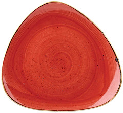  Churchill Assiettes triangulaires Stonecast Berry Red 311mm (Lot de 6) 