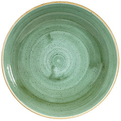  Churchill Assiettes coupes rondes Stonecast Samphire Green 248mm (Lot de 12) 