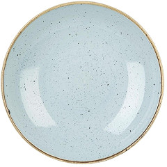  Churchill Assiettes coupes rondes Stonecast Duck Egg Blue 220mm (Lot de 12) 
