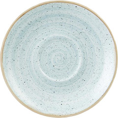 Churchill Soucoupes &agrave; cappuccino rondes Stonecast bleues 185mm (lot de 12) 