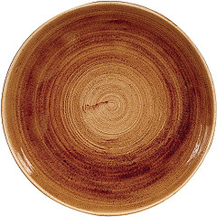 Churchill Assiettes coupes rondes Stonecast Patina Vintage Copper 248mm (Lot de 12) 