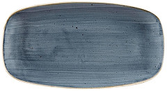  Churchill Assiettes oblongues Stonecast Blueberry 189 x 355mm (Lot de 6) 