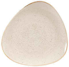  Churchill Assiettes triangulaires Stonecast Nutmeg Cream 265mm (Lot de 12) 