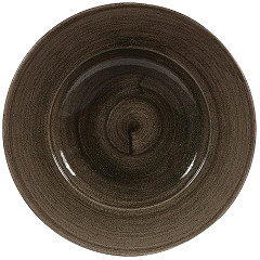  Churchill Bols &agrave; bord large Stonecast Patina Wide Iron Black 280mm (Lot de 12) 