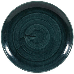  Churchill Assiettes rondes Stonecast Patina Rustic Teal 288mm (Lot de 12) 