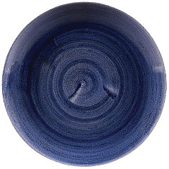 Churchill Assiettes rondes Stonecast Patina Cobalt 217mm (Lot de 12) 