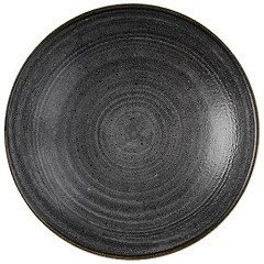  Churchill Assiettes coupes rondes Stonecast Raw Evolve Black 182mm (Lot de 12) 