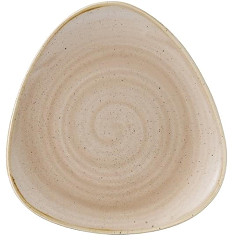  Churchill Assiettes triangulaires Churchill&nbsp;Stonecast Nutmeg Cream 192mm (Lot de 12) 