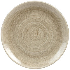  Churchill Assiettes rondes Stonecast Patina Antique Taupe 260mm (Lot de 9) 