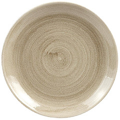  Churchill Assiettes rondes Stonecast Patina Antique Taupe 217mm (Lot de 12) 