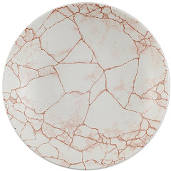  Churchill Assiettes coupes rondes Studio Prints Kintsugi Evolve Coral 248mm (Lot de 12) 