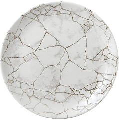  Churchill Assiettes rondes Studio Prints Kintsugi Agate Grey 288mm (Lot de 12) 