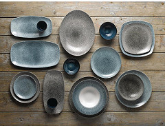 Churchill Assiettes rondes Studio Prints Raku Quartz Black 288mm (Lot de 12) 