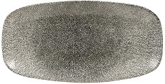  Churchill Assiettes oblongues Studio Prints Raku Quartz Black 298mm (Lot de 12) 
