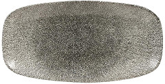  Churchill Assiettes oblongues Studio Prints Raku Quartz Black 355mm (Lot de 6) 