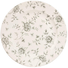  Churchill Assiettes plates Vintage Prints Rose ChintzGrey 276mm (Lot de 6) 