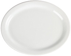 Olympia Assiettes ovales blanches 250mm 