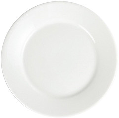  Olympia Assiettes &agrave; bord large blanches 230mm 