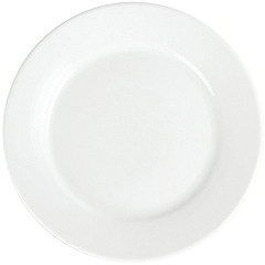 Olympia Assiettes &agrave; bord large blanches 250mm 