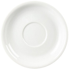  Olympia Soucoupes pour tasses &agrave; cappuccino blanches 160mm Olympia 