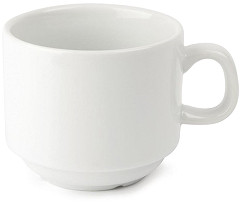  Olympia Tasse &agrave; th&eacute; empilable blanche whiteware 200ml 