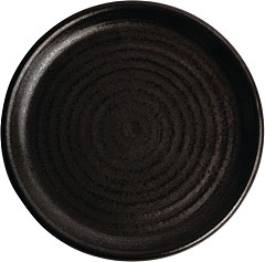  Olympia Assiettes plates noir mat Canvas 18 cm 
