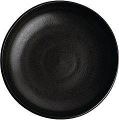  Olympia Assiettes creuses calottes noir mat Canvas 23 cm 