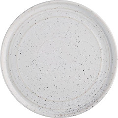  Olympia Assiettes plates rondes Cavolo blanc mouchet&eacute; 220mm (lot de 6) 