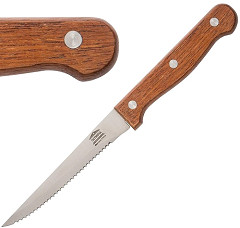  Olympia Couteaux à viande manche en bois 