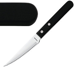  Amefa Couteau à steak manche noir 217mm 